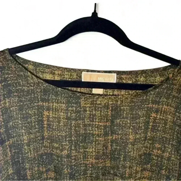 Michael Kors-Brown/Black Argyle/Diamond Blouse w cinched bttm -Women’s… - Picture 4 of 6